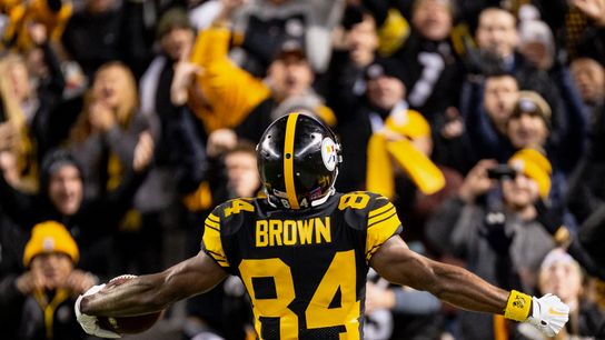 Brown speeds past Panthers, then media taken at Heinz Field (Steelers)