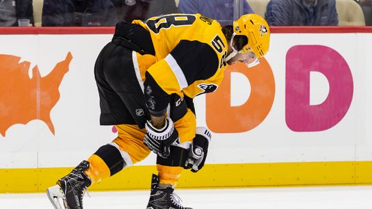 Letang exits with apparent lower-body injury taken at PPG Paints Arena (Penguins)