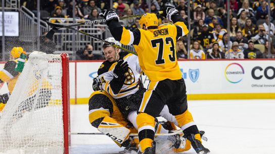 Game Report: Penguins take Bruins by the body taken at PPG Paints Arena (Courtesy of Point Park University)