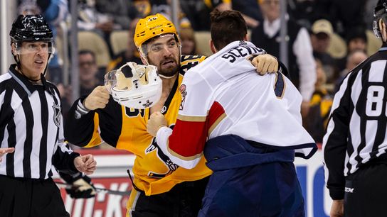Pettersson, Aston-Reese heed the bell taken at PPG Paints Arena (Courtesy of Point Park University)