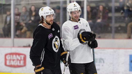 Schultz practices, speaks for first time since injury taken in Cranberry, Pa. (Courtesy of Point Park University)