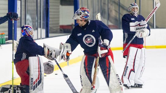 Blue Jackets turn right back to Bobrovsky taken in Columbus, Ohio (Courtesy of Point Park University)