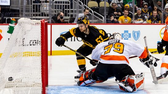 Blueger's line did 'some good things' taken at PPG Paints Arena (Courtesy of Point Park University)