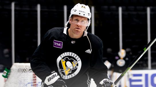 The 2019-20 prospectus: Patric Hornqvist taken at PPG Paints Arena (Courtesy of Point Park University)