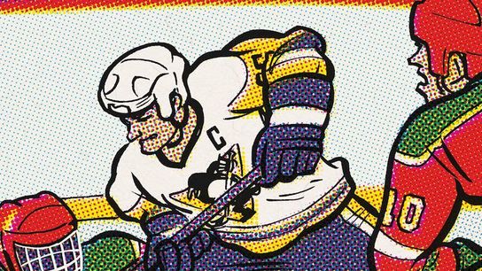 Cartoon Canon: Five goals five ways! taken in Richmond, Va. (Penguins)