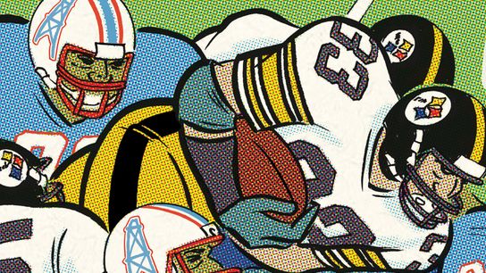 Cartoon Canon: Hoge drills the old Oilers taken in Richmond, Va. (Steelers)