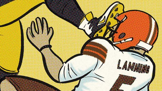 Cartoon Canon: Dropkick the punter! taken in Richmond, Va. (Steelers)