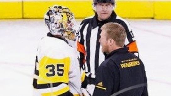 Jarry exits game with apparent cut to right arm taken in Philadelphia (Penguins)