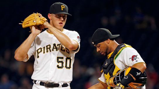Amid breakthrough behind plate, Diaz makes 'unacceptable' gaffe taken at PNC Park (Pirates)