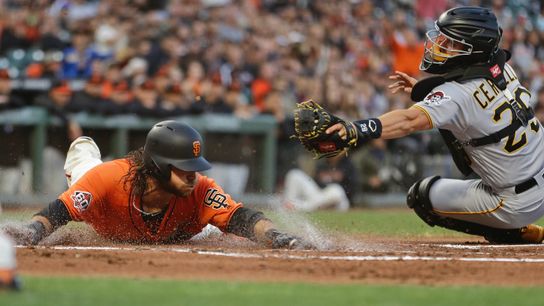 Holmes unravels in spot start, Pirates fall short, 13-10 taken in San Francisco (Courtesy of StepOutside.org)