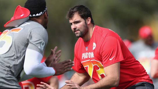 Friday Insider: Steelers' linemen 'excited' by Sarrett promotion taken in Kissimmee, Fla. (Courtesy of Point Park University)