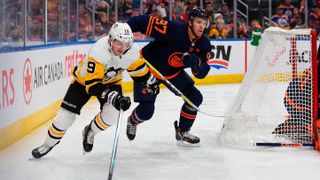 Disciplined Penguins race by McDavid, Oilers ... yet again ☕ taken in Edmonton, Alberta (Penguins)