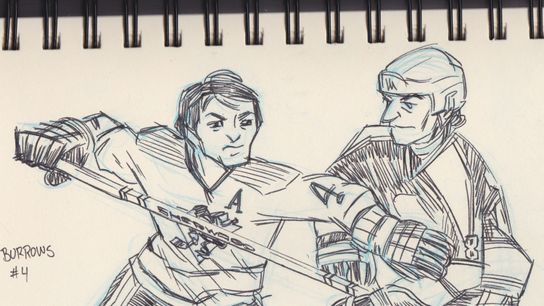 Sketchbook: When hockey was blue and white taken at Highmark Stadium (Penguins)