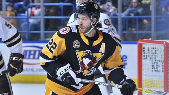 Penguins sign Cramarossa to NHL deal taken at PPG Paints Arena (Courtesy of Point Park University)