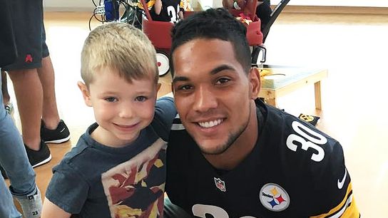 Favorites and Likes: Steelers rookies bring smiles to Children's taken at Highmark Stadium (Steelers)