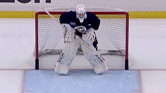Friday Insider: Who was that masked man at practice? taken at Highmark Stadium (Courtesy of Point Park University)