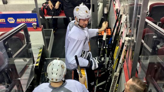 'It's not like we sit and stare at the standings' taken in Calgary, Alberta (Penguins)