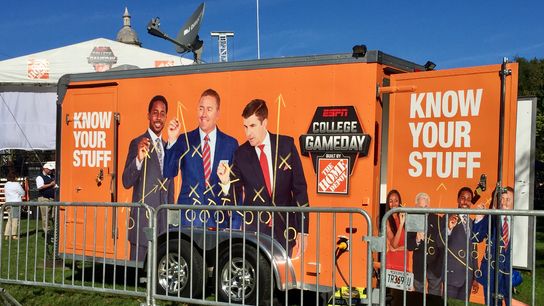 Old Main Lawn bustling as College GameDay crew weighs in on Barkley, Penn State taken in University Park, Pa. (Saquon Barkley)