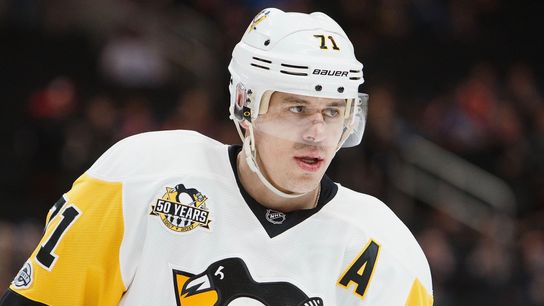 Kovacevic: Why did Geno drop to block that shot? taken in Calgary, Alberta (Penguins)