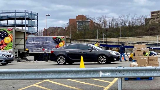 Site Stuff: Partnering with the Food Bank! taken in the Strip District (Courtesy of Curtis Pharmacy)