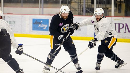 New line of Kessel, Sheahan, Simon 'could be good' taken in Cranberry Township, Pa. (Penguins)
