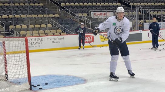 Oleksiak climbs back from Wilson fight taken at PPG Paints Arena (Courtesy of Point Park University)
