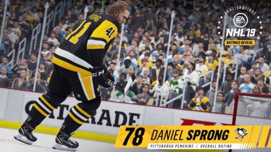 Right-handed Sprong wronged in EA's NHL 19 taken at Highmark Stadium (Penguins)