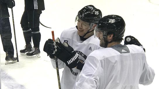 Pettersson, Sprong both happy with trade taken at PPG Paints Arena (Courtesy of Point Park University)