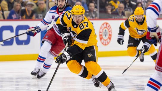 Crosby named NHL Third Star of Week taken at Highmark Stadium (Courtesy of Point Park University)