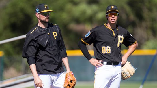 Mercer mentoring Pirates' young shortstops Tucker, Newman taken in Bradenton, Fla. (Pirates)