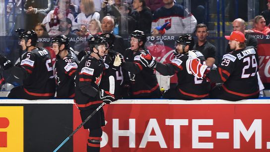 McCann scores first goal of World Championship taken at Highmark Stadium (Courtesy of Point Park University)