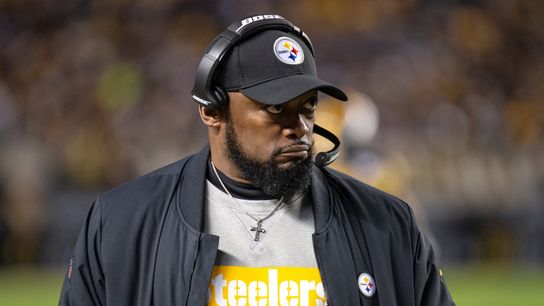 Mike Tomlin press conference, noon taken at Rooney Complex (Steelers)