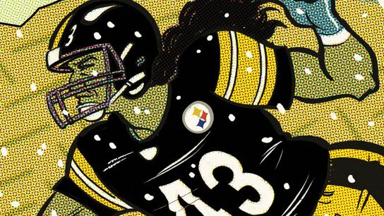 Cartoon Canon: Snatched by the fingertips! taken in Richmond, Va. (Steelers)