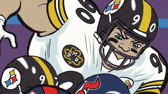Cartoon Canon: T.J., Cam come to play! taken in Richmond, Va. (Steelers)