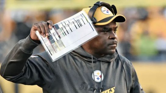 Steelers release running backs coach Saxon taken at Rooney Complex (Steelers)