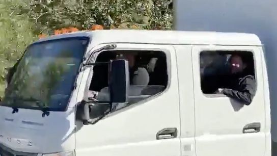 Malkin takes equipment truck for joyride taken at PPG Paints Arena (Penguins)