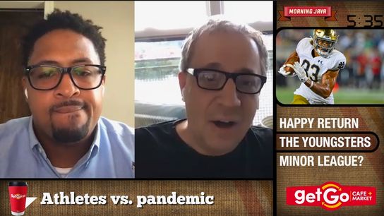 Morning Java: Ramon, DK on athletes vs. coronavirus taken in Cranberry, Pa. (Courtesy of GetGo)