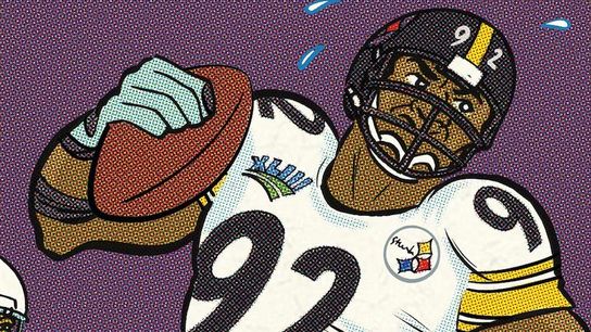 Cartoon Canon: Deebo goes the distance! taken in Richmond, Va. (Steelers)