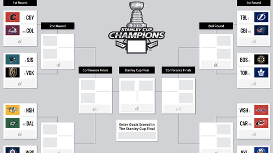 Follow our Stanley Cup playoffs bracket challenge! taken at PPG Paints Arena (Courtesy of Point Park University)