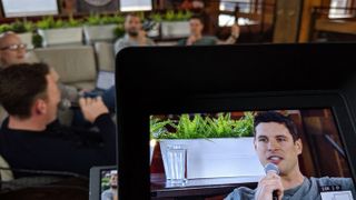 Podcast: Crosby on Spittin' Chiclets taken at PPG Paints Arena (Courtesy of Point Park University)