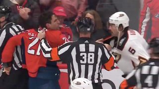 Capitals' Hathaway spits on Gudbranson, gets match penalty taken at PPG Paints Arena (Penguins)