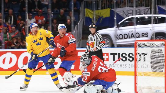 Hornqvist extends Worlds goal streak taken at Highmark Stadium (Courtesy of Point Park University)