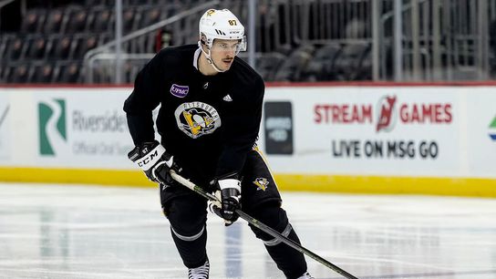 Crosby: 'We need to come up with a win tonight' taken in Newark, N.J. (Penguins)