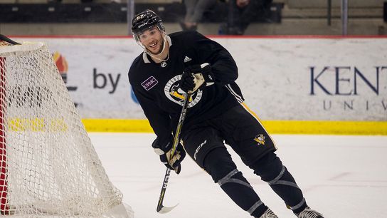 Big, physical Angello 'here to compete' in NHL debut taken in Cranberry, Pa. (Penguins)