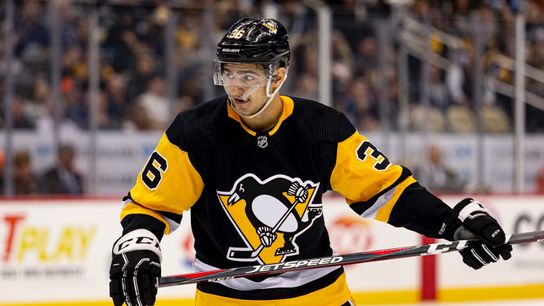 Penguins sign defenseman Marino to two-year contract taken at PPG Paints Arena (Courtesy of Point Park University)