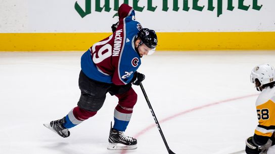 MacKinnon embraces Battle of Cole Harbour taken at PPG Paints Arena (Penguins)