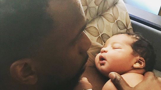 McCutchen welcomes son, Steel taken at Highmark Stadium (Pirates)