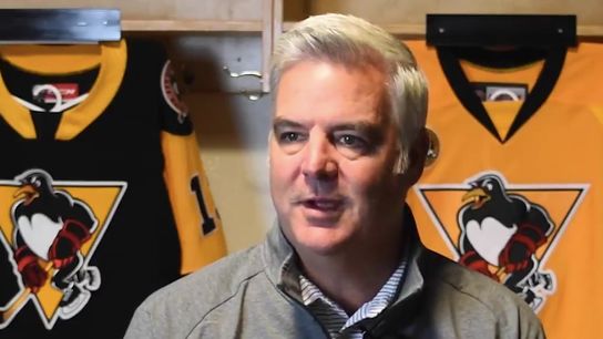 Video: Get to know WBS coach Vellucci taken at PPG Paints Arena (Courtesy of Point Park University)