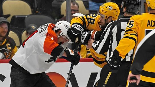 Penguins' 'frustration' turns to fight taken Pittsburgh. Photo by Jeanine Leech / Getty