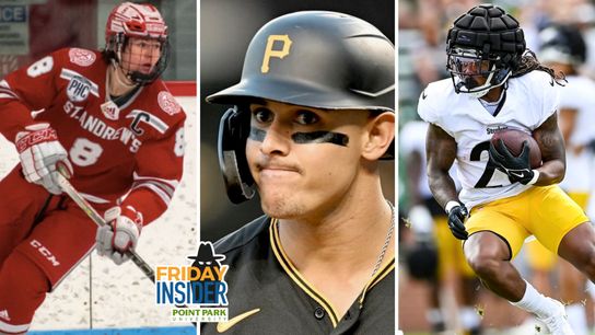 Point Park University Friday Insider: 'Hodgepodge' target Madris defends team... McFarland dancing in backfield less...  Reirden's impact on Penguins taken at PNC Park  (Friday Insider)
